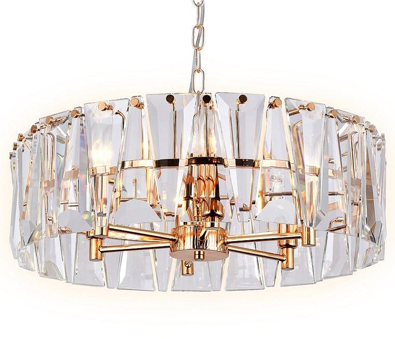 Подвесной светильник Ambrella Light TR TR5172 цвет плафона/подвески Прозрачный, цвет арматуры Золото
