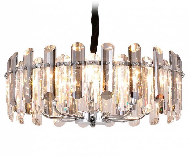 Подвесной светильник Ambrella Light TR TR5303 цвет плафона/подвески Светло-серый, Прозрачный, цвет арматуры Хром
