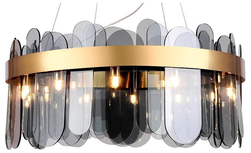 Подвесной светильник Ambrella Light TR TR5344 цвет плафона/подвески Дымчатый, цвет арматуры Золото