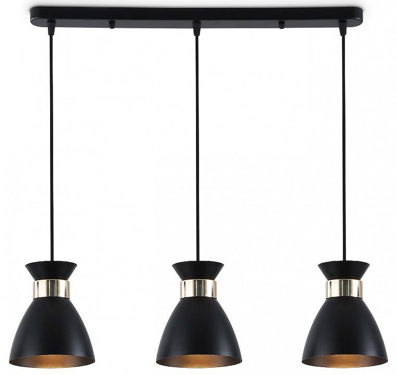 Подвесной светильник Ambrella Light TR TR8469 цвет плафона/подвески Черный, Золото, цвет арматуры Золото, Черный