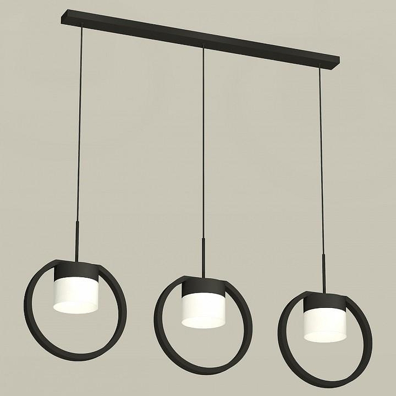Подвесной светильник Ambrella Light XB XB9107155 цвет плафона/подвески Белый, Черный, цвет арматуры Черный