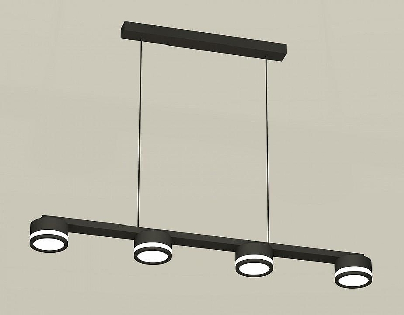 Подвесной светильник Ambrella Light XB XB9152200 цвет плафона/подвески Белый, Черный, цвет арматуры Черный