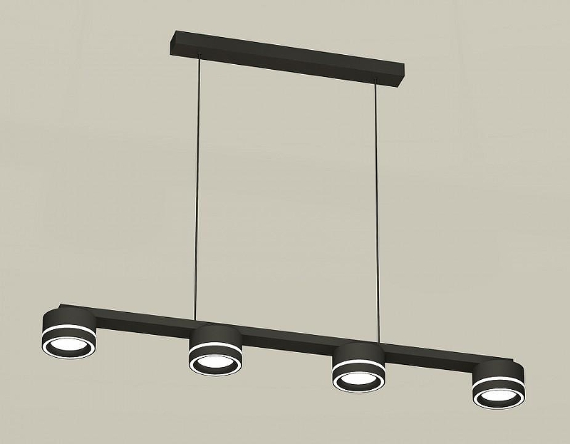 Подвесной светильник Ambrella Light XB XB9152201 цвет плафона/подвески Белый, Черный, цвет арматуры Черный