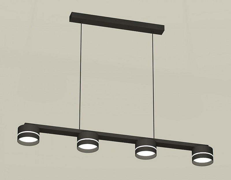 Подвесной светильник Ambrella Light XB XB9152202 цвет плафона/подвески Белый, Черный, цвет арматуры Черный