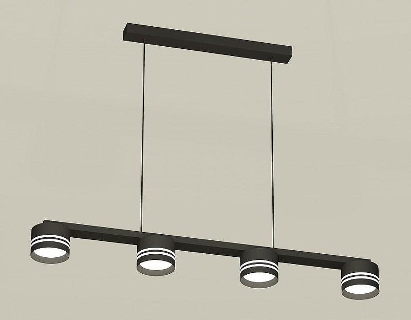 Подвесной светильник Ambrella Light XB XB9152204 цвет плафона/подвески Белый, Черный, цвет арматуры Черный