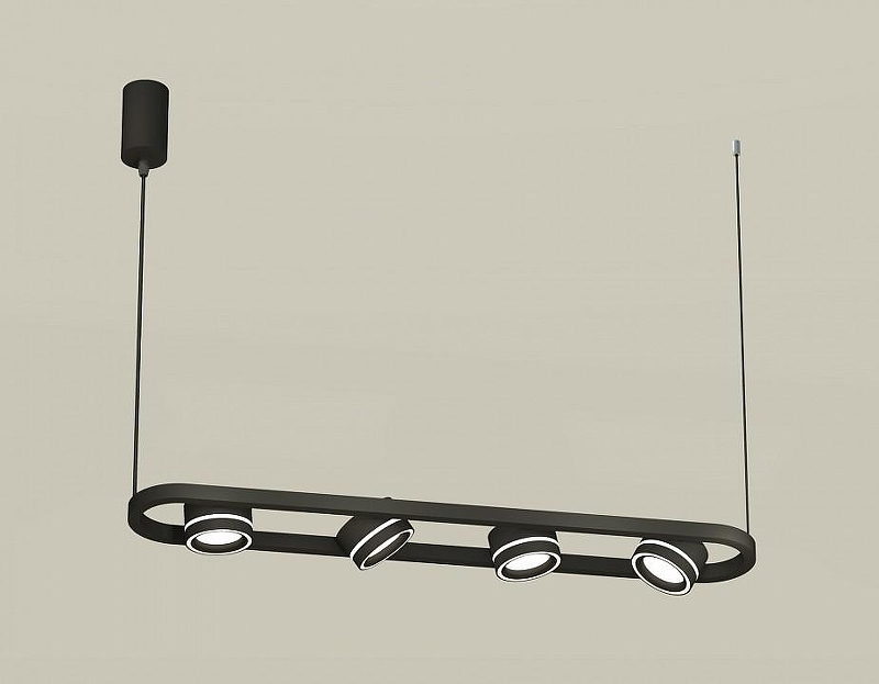 Подвесной светильник Ambrella Light XB XB9164151 цвет плафона/подвески Белый, Черный, цвет арматуры Черный