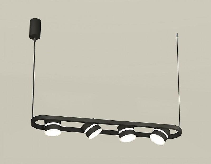 Подвесной светильник Ambrella Light XB XB9164152 цвет плафона/подвески Белый, Черный, цвет арматуры Черный