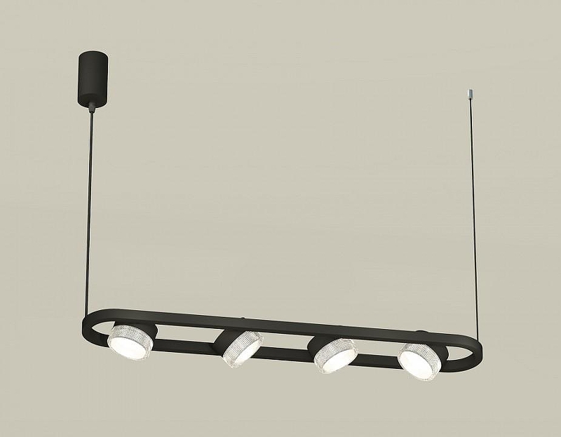 Подвесной светильник Ambrella Light XB XB9164200 цвет плафона/подвески Прозрачный, цвет арматуры Черный