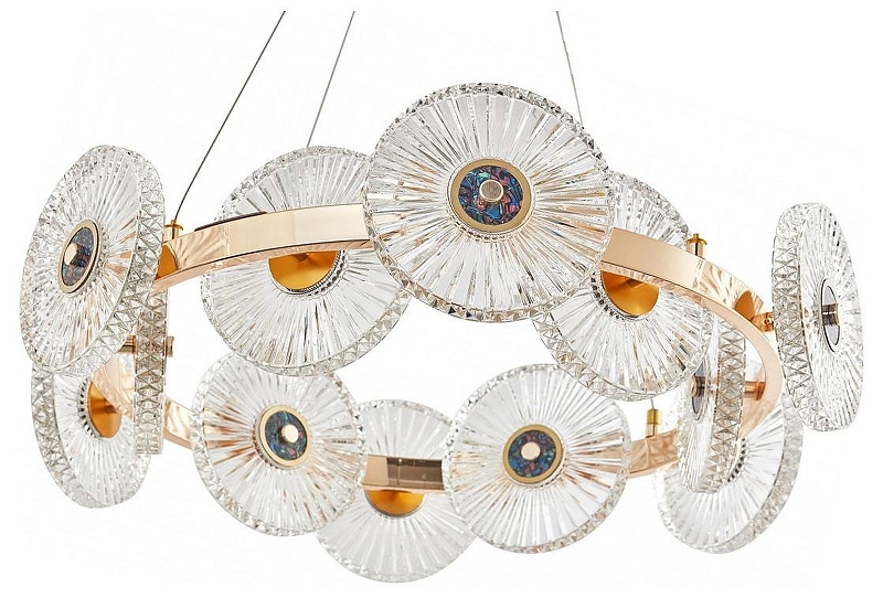 Подвесной светильник Arte Milano AM-3653 3653.D600.H800.LED G цвет плафона/подвески Прозрачный, цвет арматуры Золото