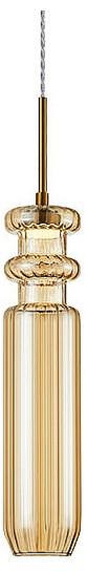 Подвесной светильник Artelamp Crystal A2942SP-1PB цвет плафона/подвески Оранжевый, цвет арматуры Латунь
