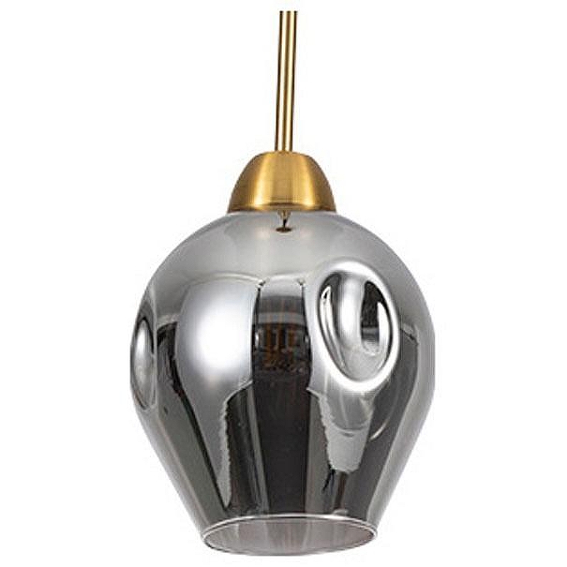 Подвесной светильник Artelamp Yuka A7759SP-1PB цвет плафона/подвески Светло-серый, цвет арматуры Медь
