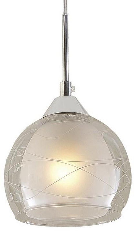 Подвесной светильник Citilux Буги CL157111 цвет плафона/подвески Белый, Прозрачный, цвет арматуры Белый, Хром