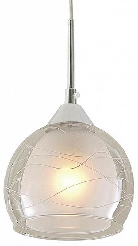 Подвесной светильник Citilux Буги CL157112 цвет плафона/подвески Белый, Прозрачный, цвет арматуры Серебро, Хром