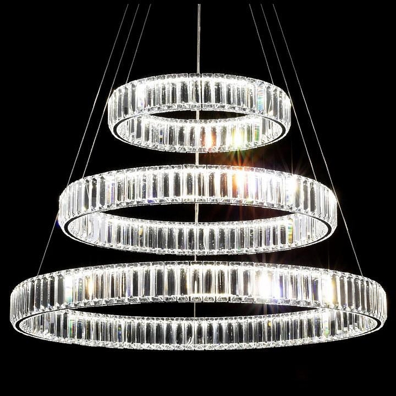 Подвесной светильник Citilux Чезаре CL338381 цвет плафона/подвески Прозрачный, цвет арматуры Хром