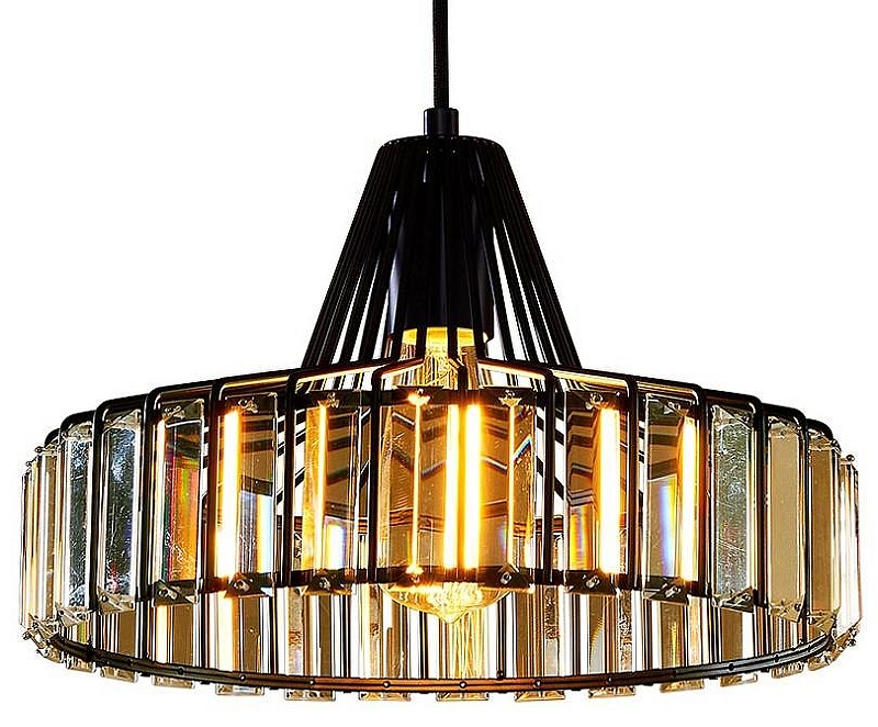 Подвесной светильник Citilux Эдисон CL450212 цвет плафона/подвески Прозрачный, цвет арматуры Черный