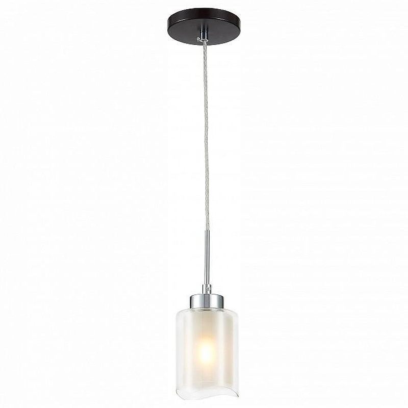 Подвесной светильник Citilux Фортуна CL156112 цвет плафона/подвески Прозрачный, цвет арматуры Коричневый