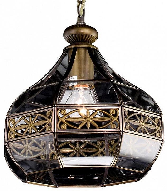 Подвесной светильник Citilux Гера-2 CL444210 цвет плафона/подвески Прозрачный, цвет арматуры Бронза