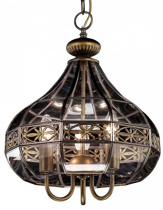 Подвесной светильник Citilux Гера-2 CL444230 цвет плафона/подвески Прозрачный, цвет арматуры Бронза