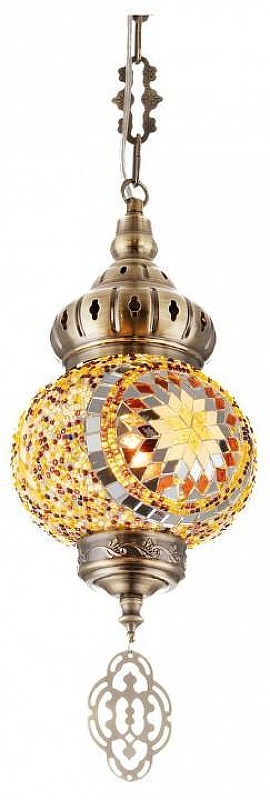 Подвесной светильник Citilux Каир CL419115 цвет плафона/подвески Оранжевый, цвет арматуры Бронза