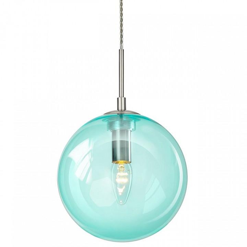 Подвесной светильник Citilux Томми CL102627 цвет плафона/подвески Голубой, цвет арматуры Хром