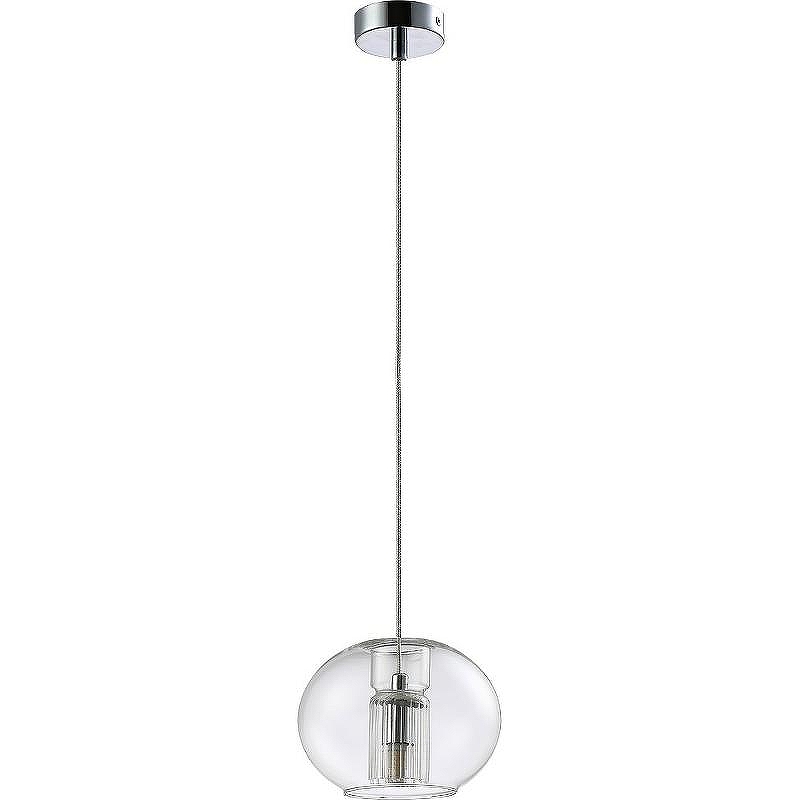 Подвесной светильник Crystal Lux Beleza SP1 E Chrome цвет плафона/подвески Прозрачный, цвет арматуры Хром