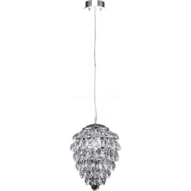 Подвесной светильник Crystal Lux Charme SP2 Chrome Transparent цвет плафона/подвески Прозрачный, цвет арматуры Хром