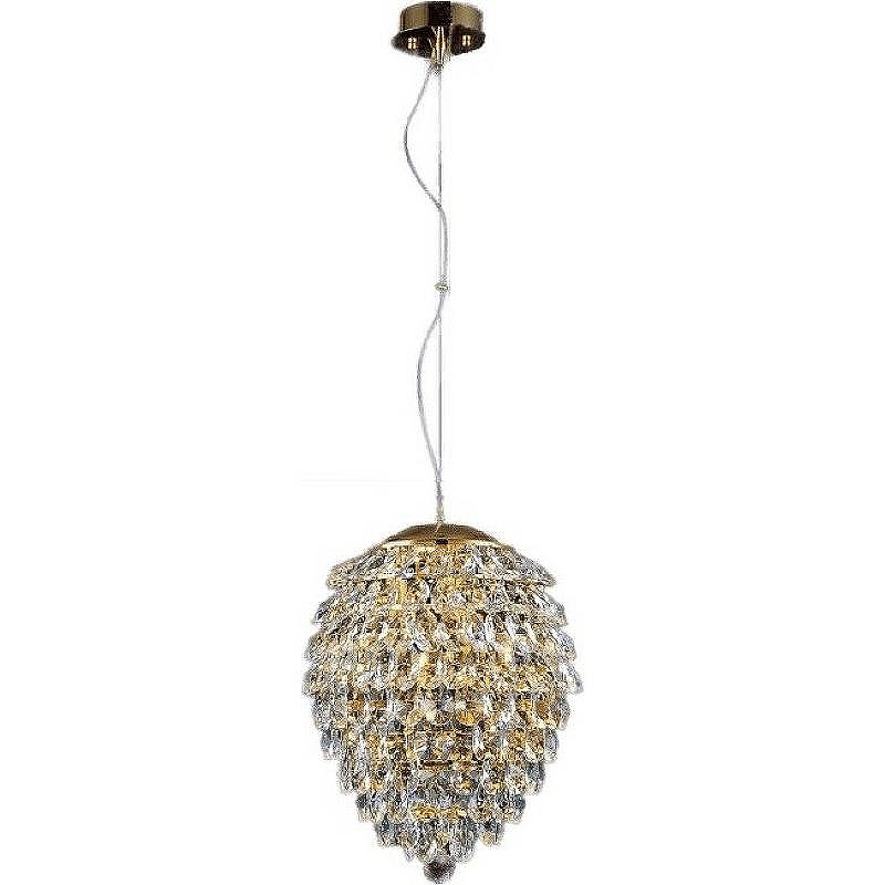 Подвесной светильник Crystal Lux Charme SP6 Gold Transparent цвет плафона/подвески Прозрачный, цвет арматуры Золото