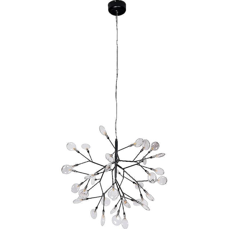 Подвесной светильник Crystal Lux Evita SP36 Black Transparent цвет плафона/подвески Прозрачный, цвет арматуры Черный