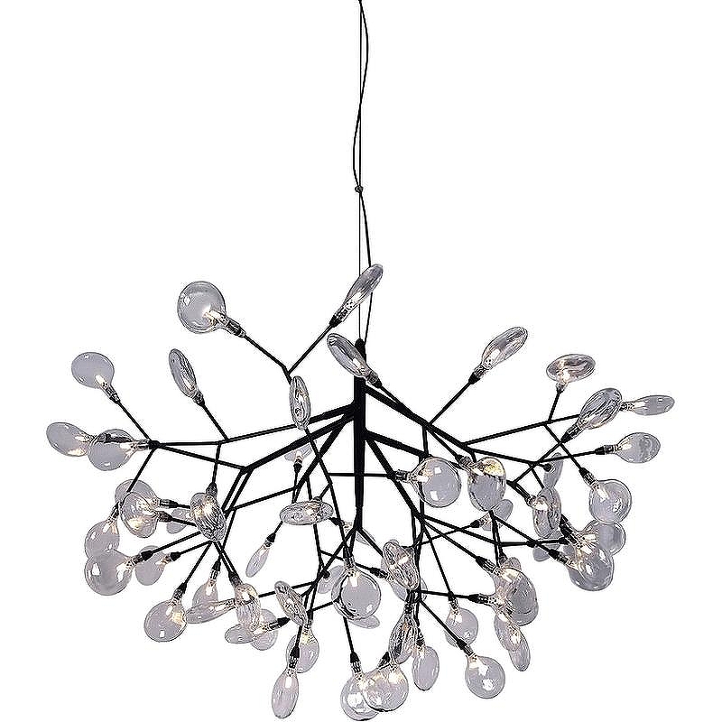 Подвесной светильник Crystal Lux Evita SP63 Black Transparent цвет плафона/подвески Прозрачный, цвет арматуры Черный