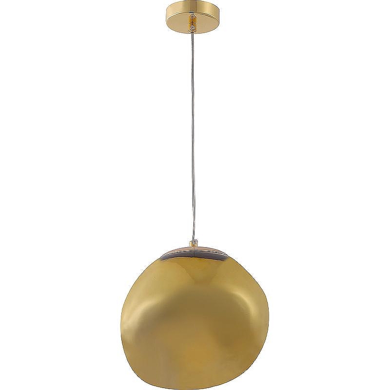 Подвесной светильник Crystal Lux Malaga SP1 D200 Gold цвет плафона/подвески Золото, Коричневый, цвет арматуры Золото