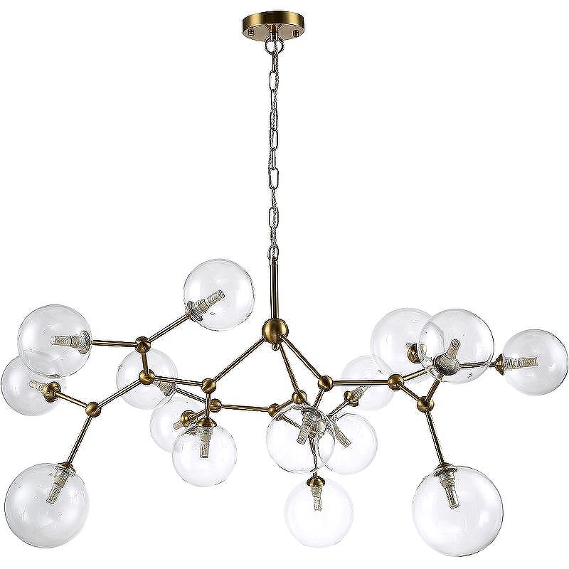 Подвесной светильник Crystal Lux Maximo SP15 Bronze цвет плафона/подвески Прозрачный, цвет арматуры Бронза
