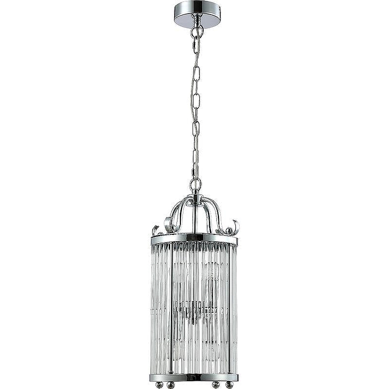 Подвесной светильник Crystal Lux Tadeo SP4 D200 Chrome Transparent цвет плафона/подвески Прозрачный, цвет арматуры Хром
