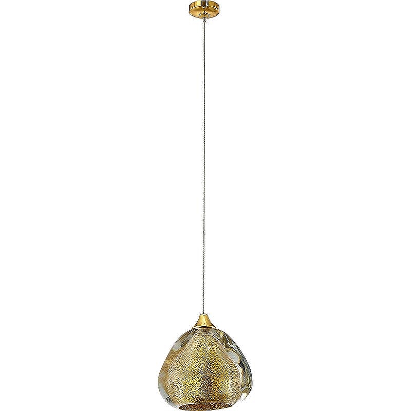 Подвесной светильник Crystal Lux Verano SP1 Gold цвет плафона/подвески Прозрачный, Золото, цвет арматуры Золото