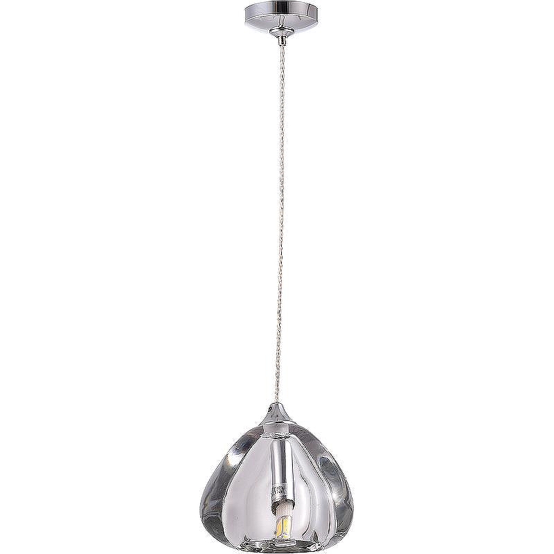 Подвесной светильник Crystal Lux Verano SP1 Transparent цвет плафона/подвески Прозрачный, цвет арматуры Хром