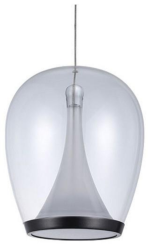 Подвесной светильник Divinare Campo 5875/09 SP-20 цвет плафона/подвески Прозрачный, цвет арматуры Черный