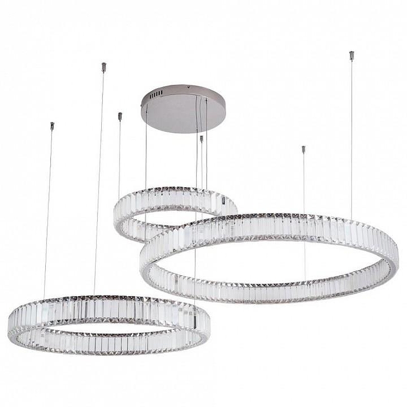 Подвесной светильник Divinare Renata 1135/02 SP-90 цвет плафона/подвески Прозрачный, цвет арматуры Хром