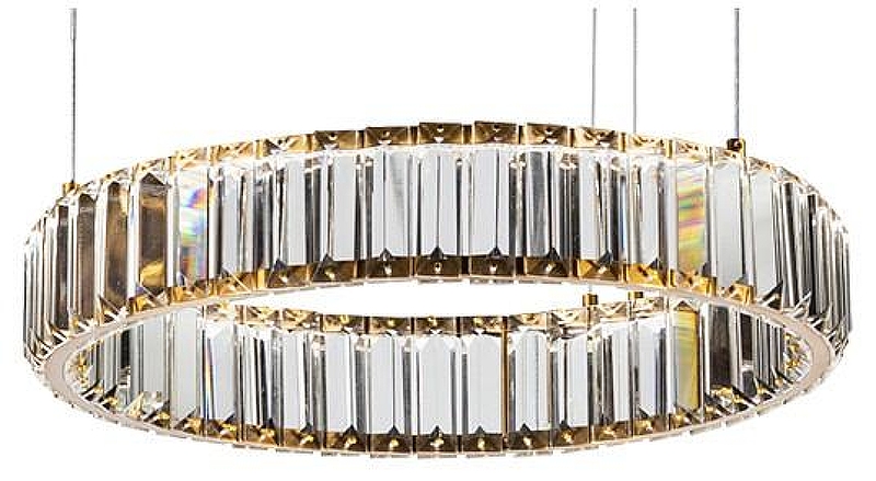 Подвесной светильник Divinare Renata 1135/17 SP-25 цвет плафона/подвески Прозрачный, цвет арматуры Латунь