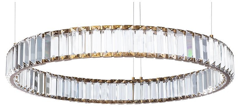 Подвесной светильник Divinare Renata 1135/17 SP-36 цвет плафона/подвески Прозрачный, цвет арматуры Латунь