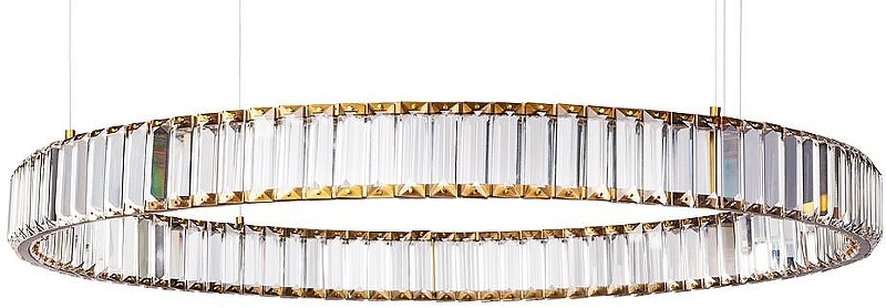 Подвесной светильник Divinare Renata 1135/17 SP-47 цвет плафона/подвески Прозрачный, цвет арматуры Латунь