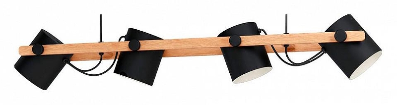 Подвесной светильник Eglo Hornwood 43424 цвет плафона/подвески Коричневый, цвет арматуры Коричневый, Черный