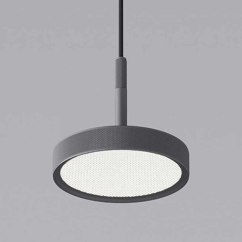 Подвесной светильник Elektrostandard Plate a065413 цвет плафона/подвески Графит, цвет арматуры Серый