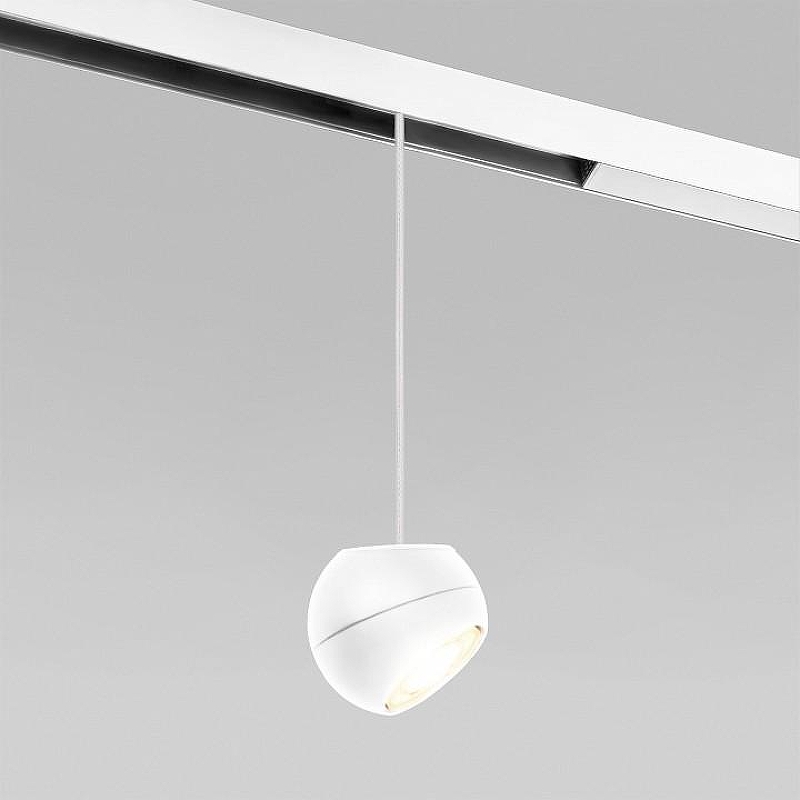 Подвесной светильник Elektrostandard Slim Magnetic a062129 цвет плафона/подвески Белый, цвет арматуры Черный