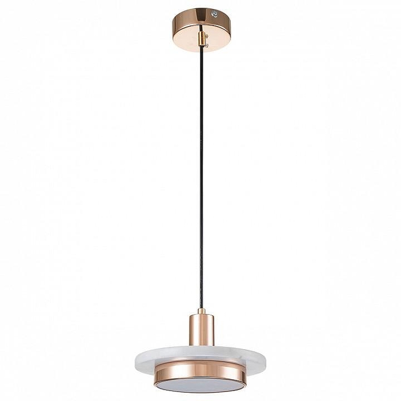 Подвесной светильник Escada 10260 10260/1LED White marble цвет плафона/подвески Белый, Золото, цвет арматуры Золото