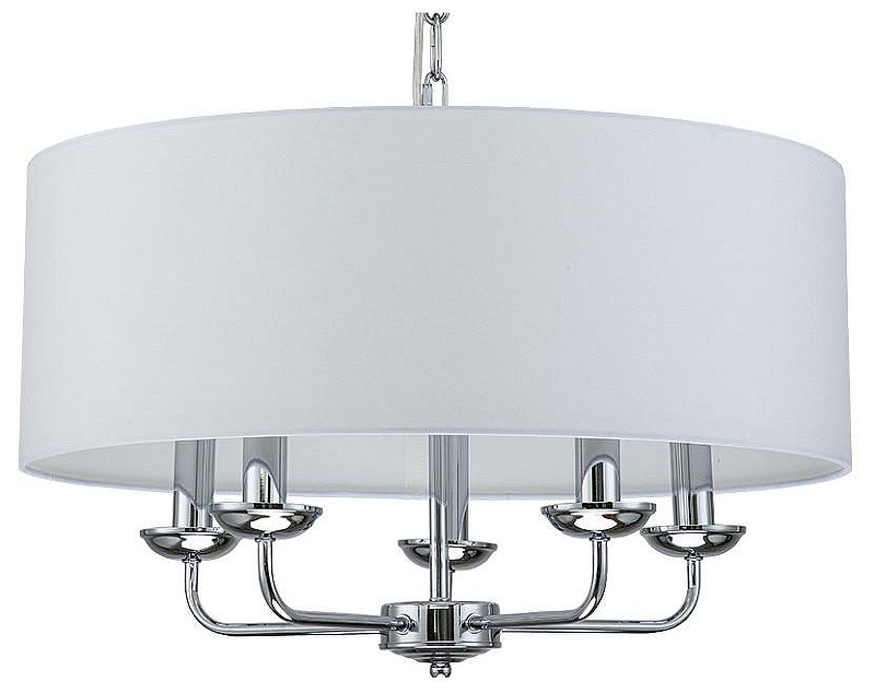 Подвесной светильник Escada Bov1lla 10175/5PL цвет плафона/подвески Белый, цвет арматуры Хром