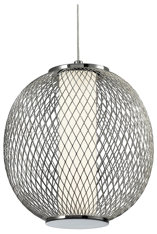 Подвесной светильник Escada Inside 10250/1LED цвет плафона/подвески Белый, Хром, цвет арматуры Хром