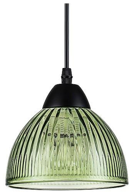 Подвесной светильник Escada Okto 10185/1S цвет плафона/подвески Зеленый, цвет арматуры Черный
