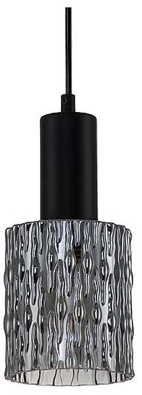 Подвесной светильник Escada Ra1n 10189/1S Black цвет плафона/подвески Светло-серый, цвет арматуры Черный