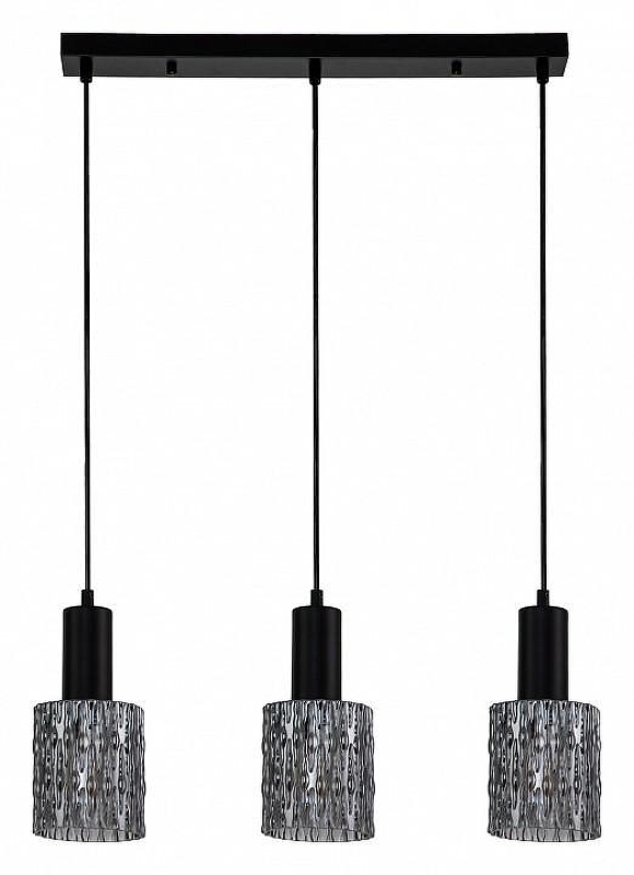 Подвесной светильник Escada Rain 10189/3S Black цвет плафона/подвески Дымчатый, цвет арматуры Черный