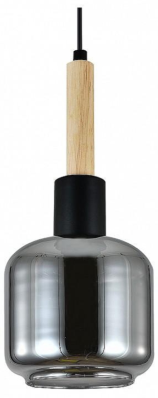 Подвесной светильник Escada SKALD 1109/1S Black цвет плафона/подвески Светло-серый, цвет арматуры Черный