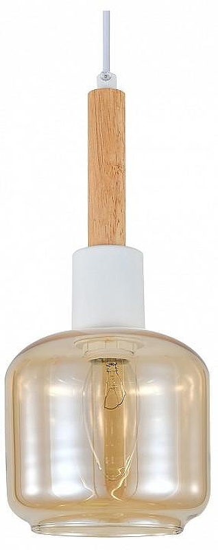 Подвесной светильник Escada SKALD 1109/1S White цвет плафона/подвески Янтарный, цвет арматуры Белый